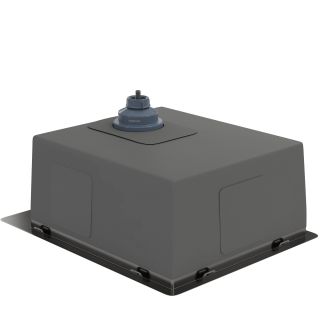 Мойка кухонная Reflexion Iseo 40-BL RX2240BL оружейная сталь